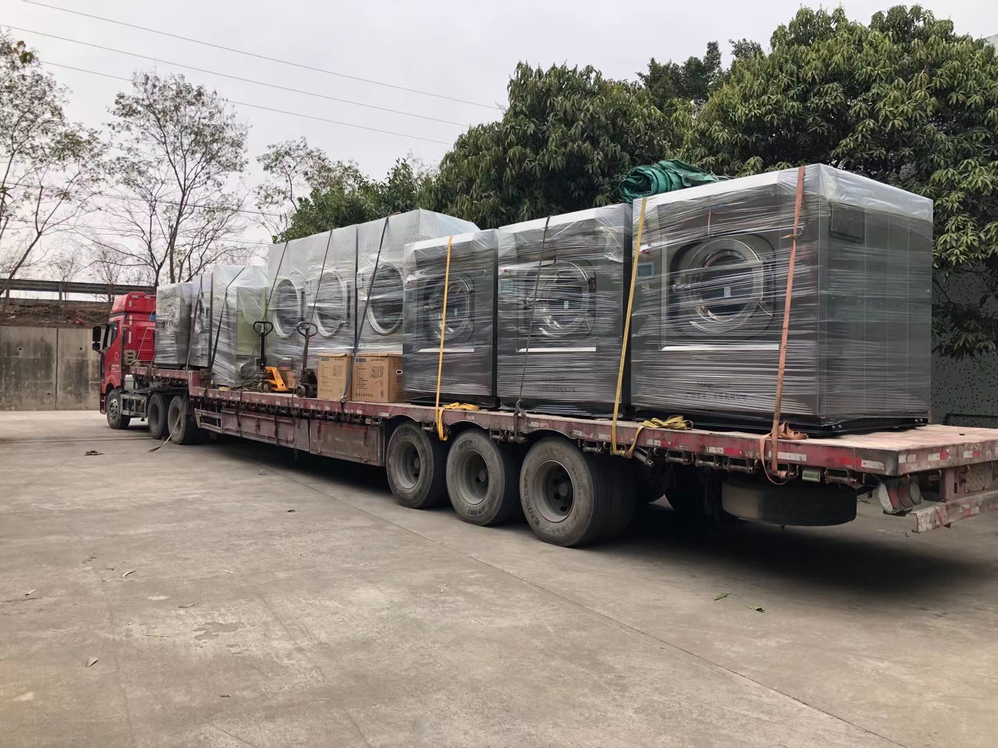 珠江洗滌100kg自動懸浮式洗脫一體機供應(yīng)案例